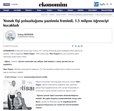 Yemek Fişi Yolsuzluğu